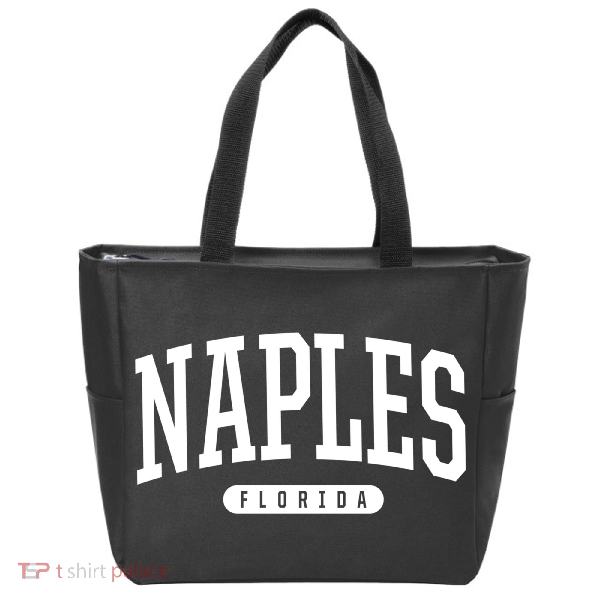 Naples Great Gift Cool Gift College University Style Fl Usa Tote Bag