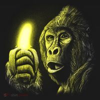 Neon Gorilla Holding Banana Hoodie thumb 7