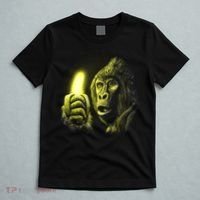 Neon Gorilla Holding Banana T-Shirt thumb 5