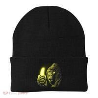Neon Gorilla Holding Banana Beanie thumb 0