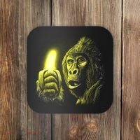 Neon Gorilla Holding Banana Coaster thumb 0