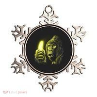 Neon Gorilla Holding Banana Ornament thumb 0