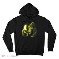 Neon Gorilla Holding Banana Tall Hoodie thumb 0