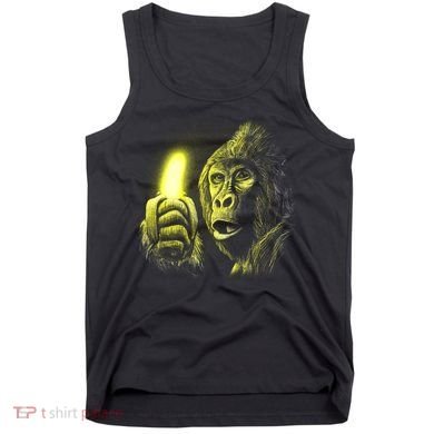 Neon Gorilla Holding Banana Tank Top