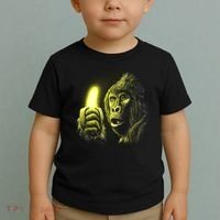 Neon Gorilla Holding Banana Toddler T-Shirt thumb 2