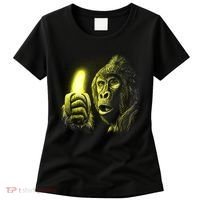 Neon Gorilla Holding Banana Women's T-Shirt thumb 0