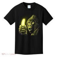 Neon Gorilla Holding Banana Kids T-Shirt thumb 0