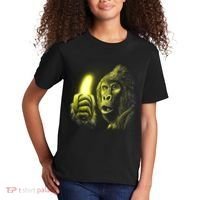 Neon Gorilla Holding Banana Kids T-Shirt thumb 2