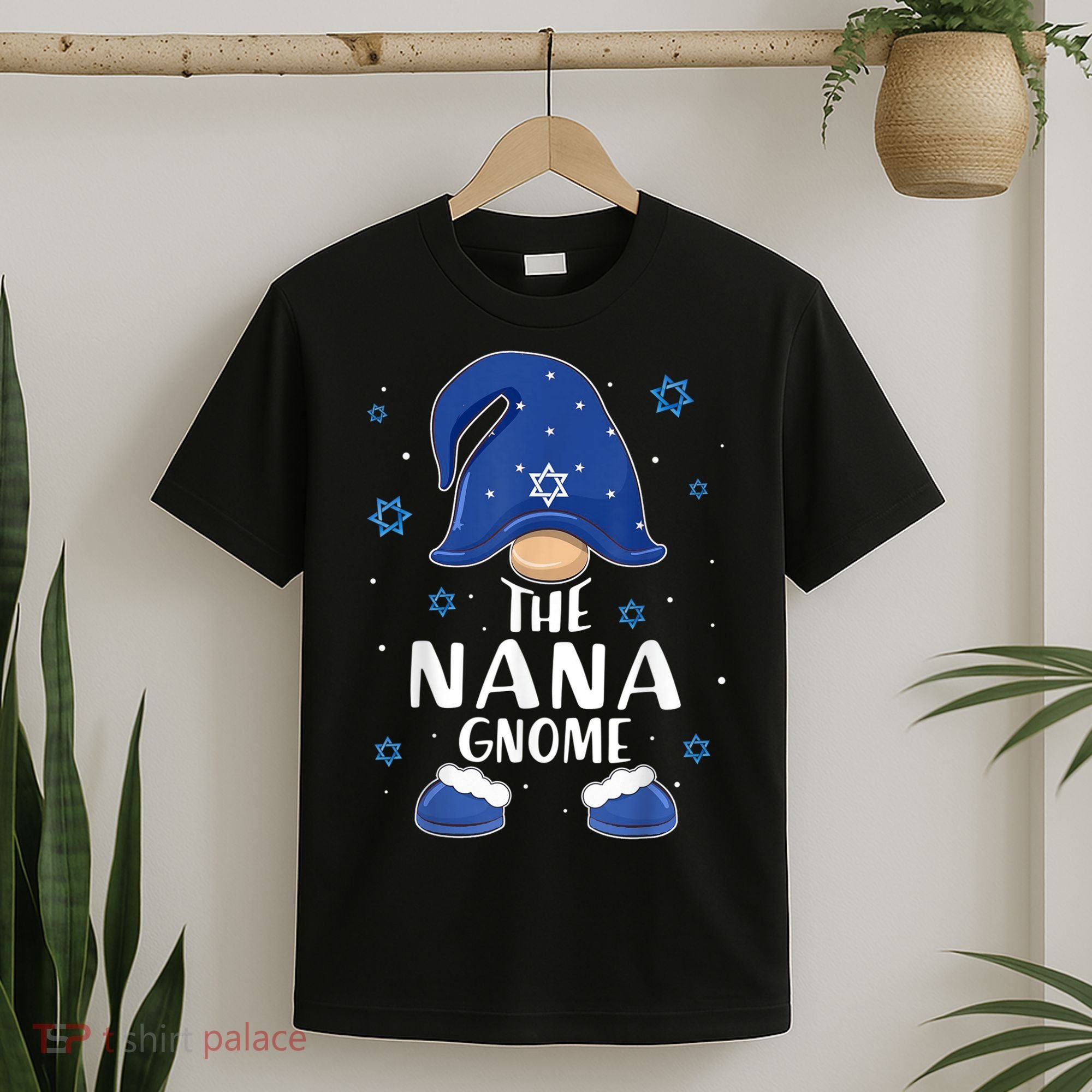 Nana Gnome Hanukkah Jewish Pajama Matching Family T-Shirt