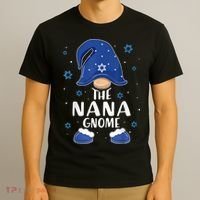Nana Gnome Hanukkah Jewish Pajama Matching Family T-Shirt thumb 3