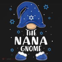 Nana Gnome Hanukkah Jewish Pajama Matching Family T-Shirt thumb 7