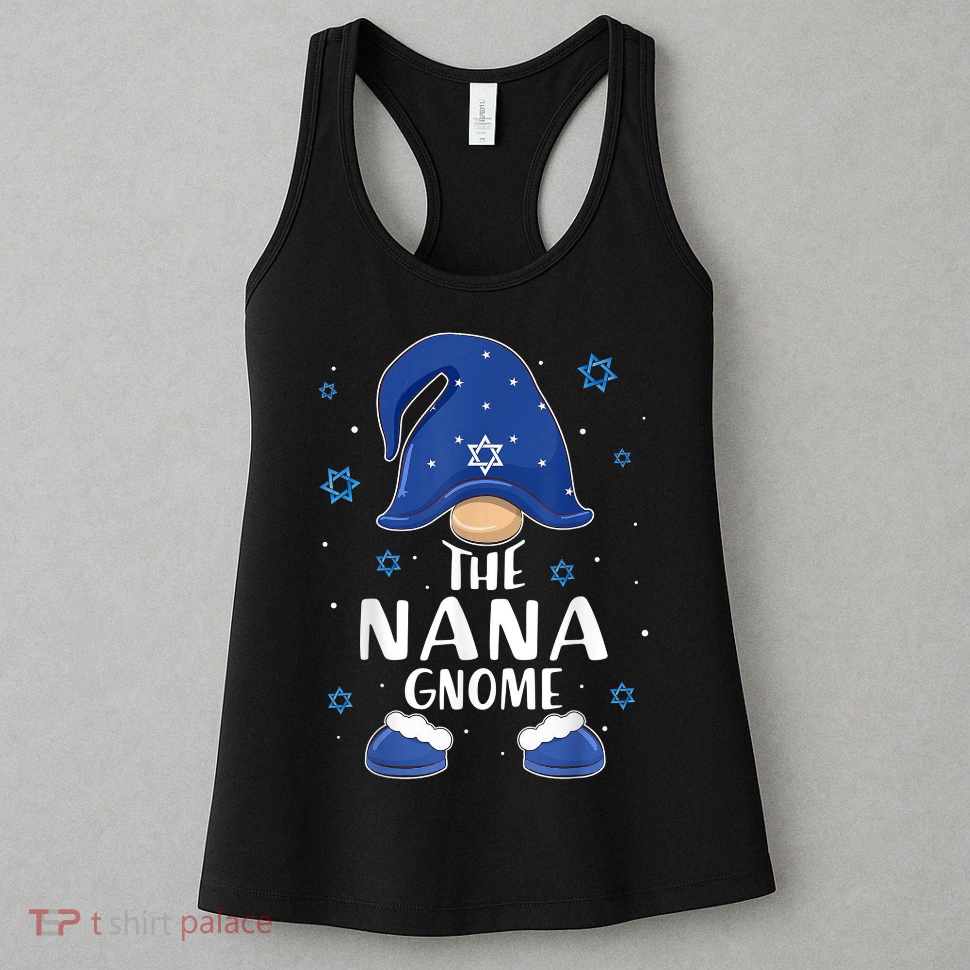 Nana Gnome Hanukkah Jewish Pajama Matching Family Women's Tank Top