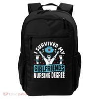 Nurse Graduation I Survived My Girlfriends Nursing Degree Backpack thumb 0