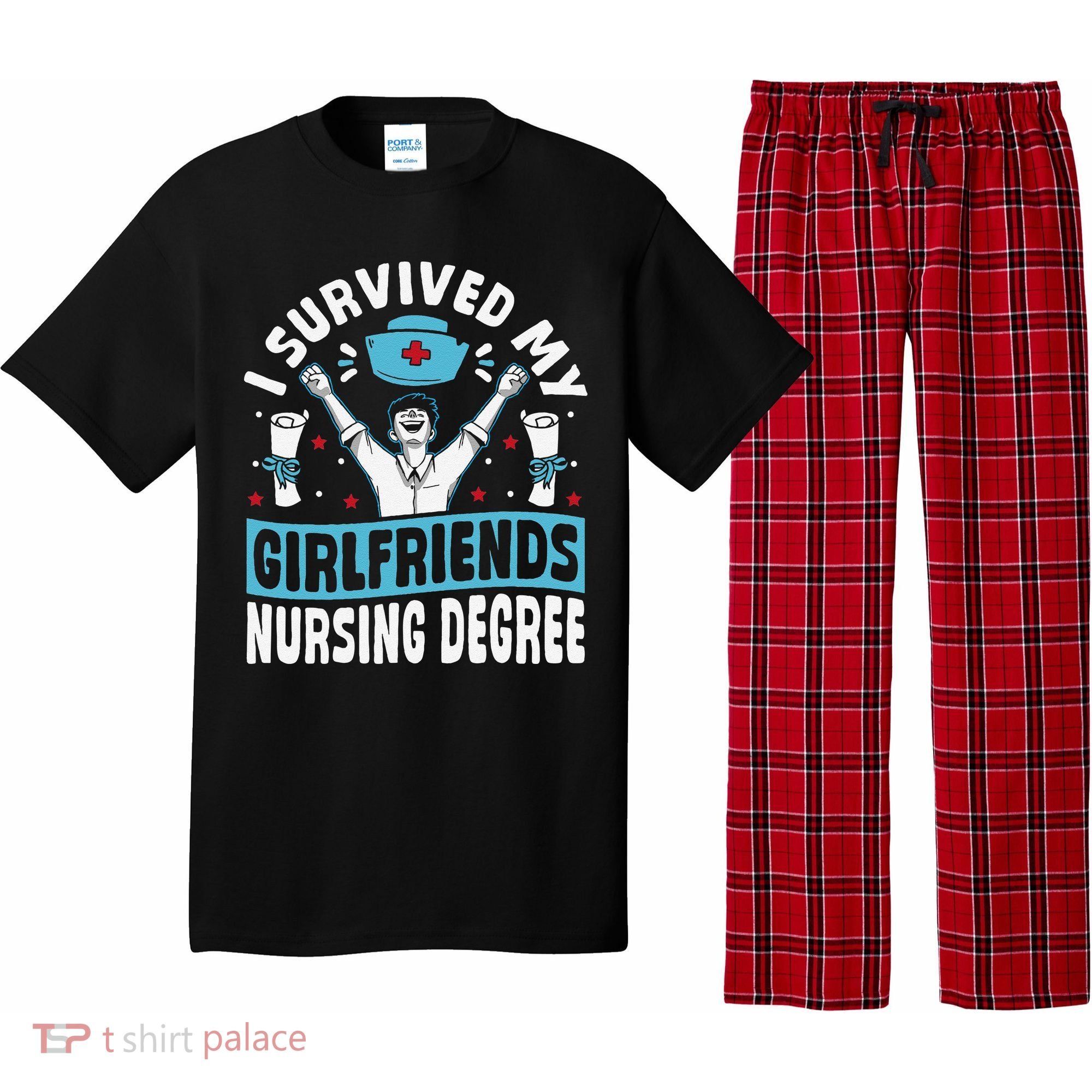 Nurse Graduation I Survived My Girlfriends Nursing Degree Pajama Set