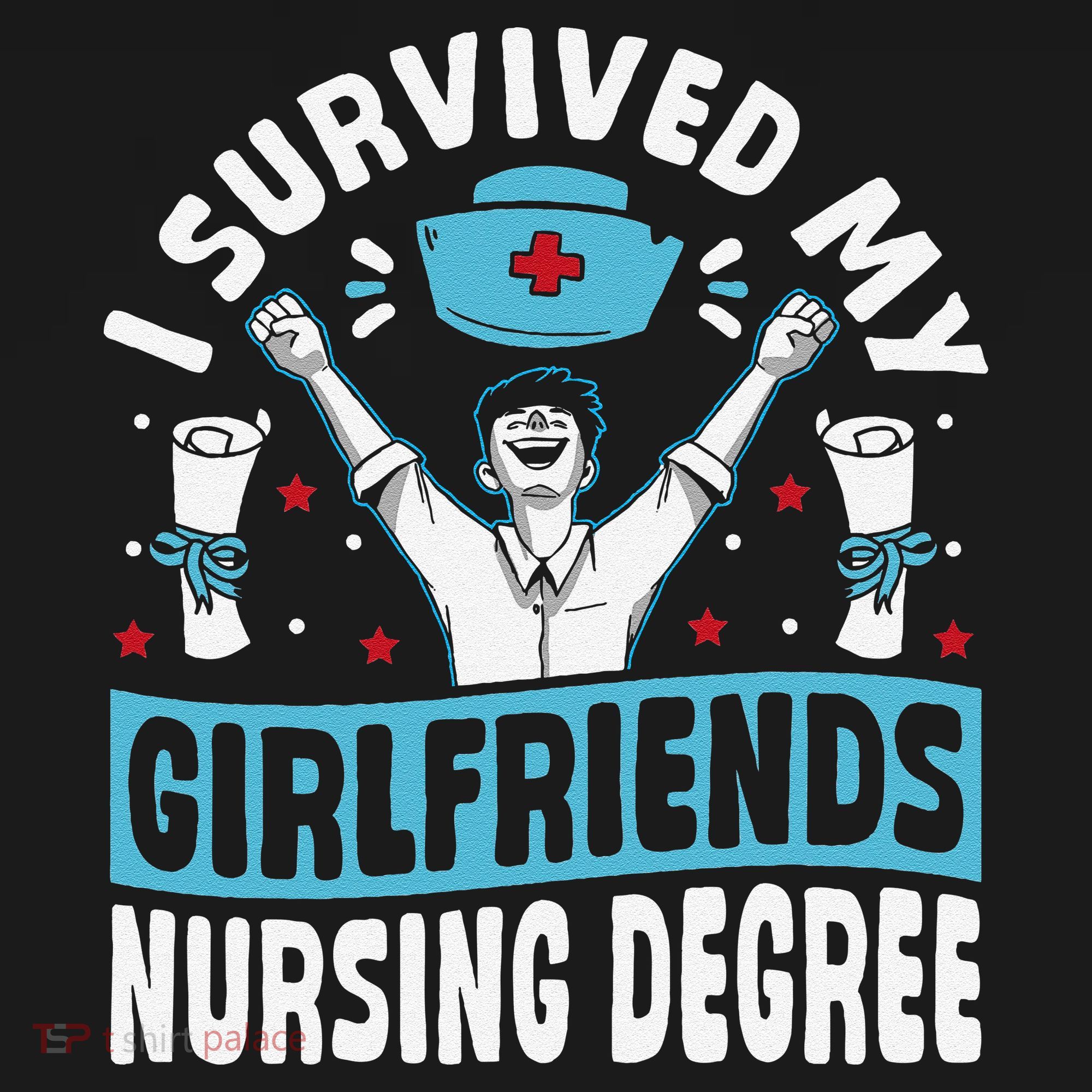 Nurse Graduation I Survived My Girlfriends Nursing Degree Women's Hoodie