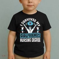 Nurse Graduation I Survived My Girlfriends Nursing Degree Toddler T-Shirt thumb 2