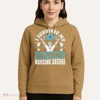 Nurse Graduation I Survived My Girlfriends Nursing Degree Hoodie thumb 5