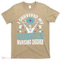 Nurse Graduation I Survived My Girlfriends Nursing Degree T-Shirt thumb 0