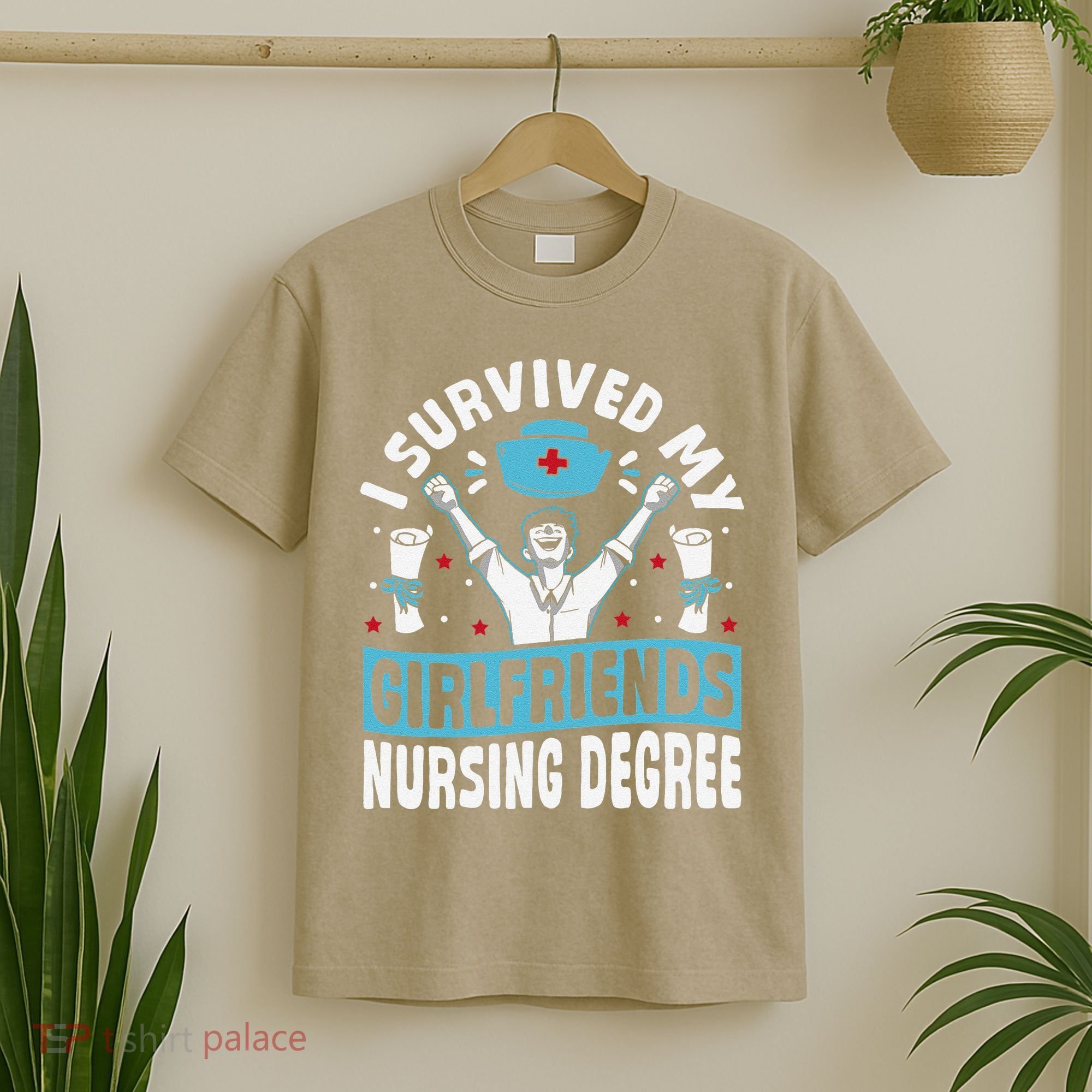 Nurse Graduation I Survived My Girlfriends Nursing Degree T-Shirt