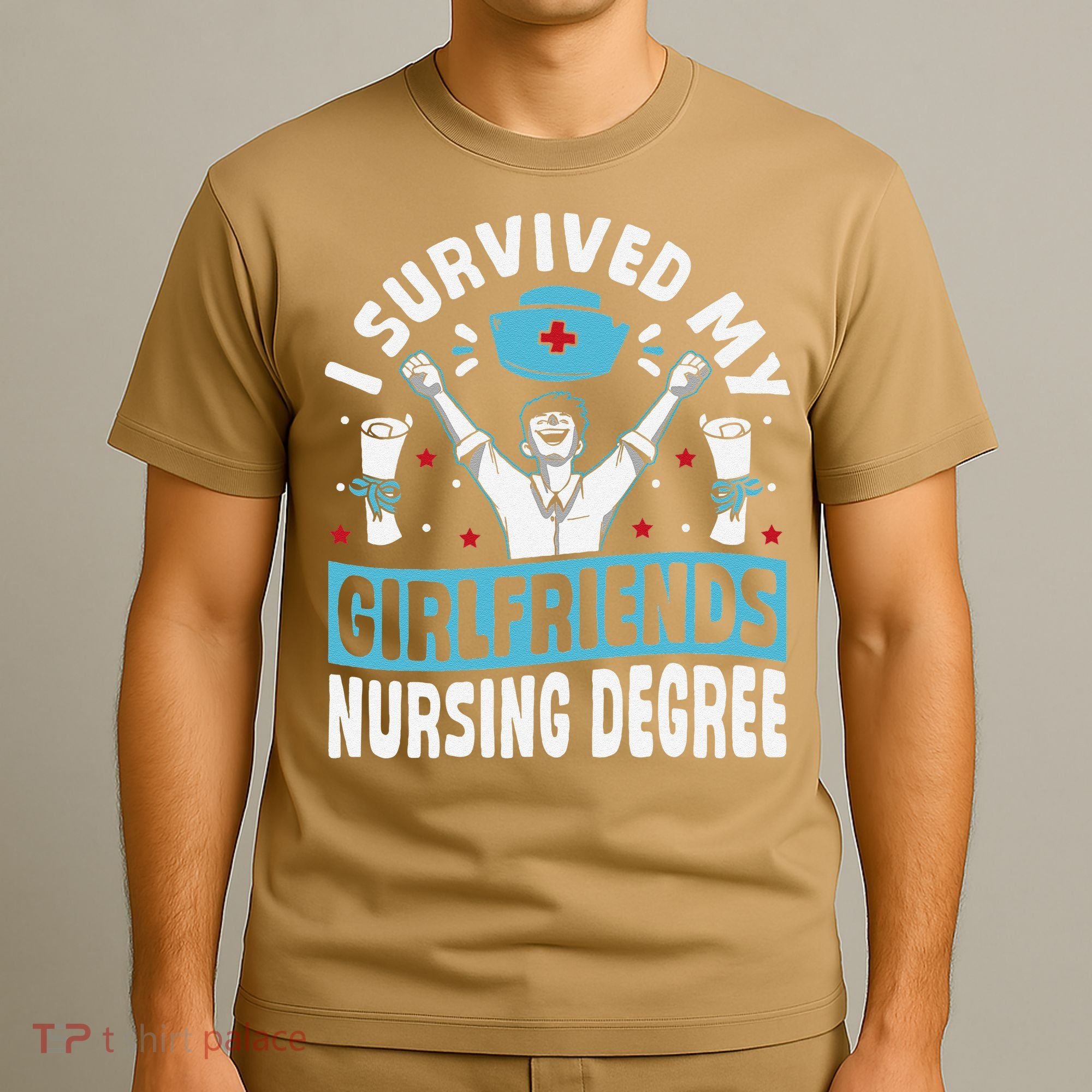 Nurse Graduation I Survived My Girlfriends Nursing Degree T-Shirt