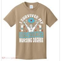 Nurse Graduation I Survived My Girlfriends Nursing Degree Kids T-Shirt thumb 0
