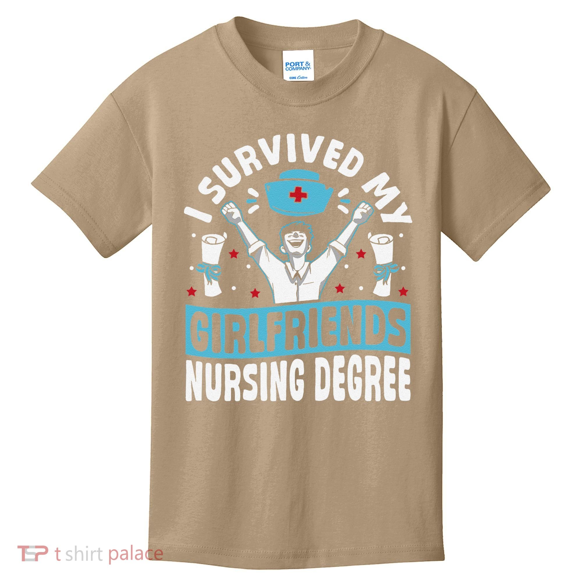 Nurse Graduation I Survived My Girlfriends Nursing Degree Kids T-Shirt