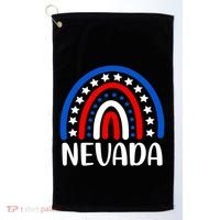 Nevada Gift I Love Nevada Usa Gift Golf Towel thumb 0