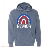 Nevada Gift I Love Nevada Usa Gift Comfort Colors Garment-Dyed Hooded Sweatshirt thumb 0