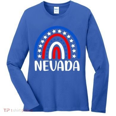 Nevada Gift I Love Nevada Usa Gift Women's Long Sleeve Shirt