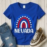 Nevada Gift I Love Nevada Usa Gift Women's T-Shirt thumb 3