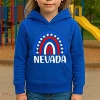 Nevada Gift I Love Nevada Usa Gift Kids Hoodie thumb 3