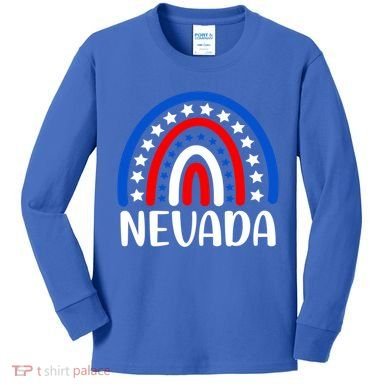 Nevada Gift I Love Nevada Usa Gift Kids Long Sleeve Shirt