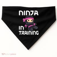 Ninja Girl In Training USA-Made Doggie Bandana thumb 0