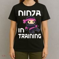 Ninja Girl In Training T-Shirt thumb 4