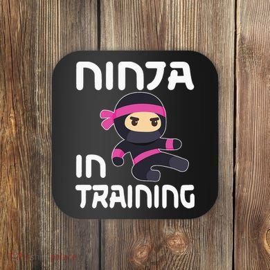 Ninja Girl In Training Coaster