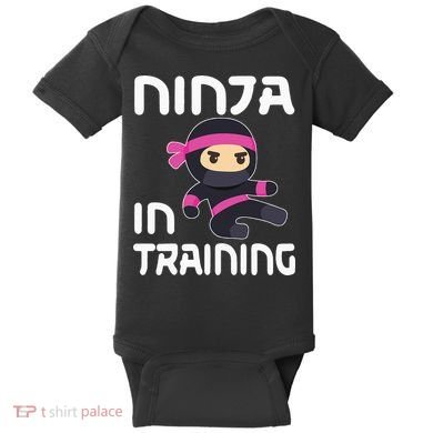 Ninja Girl In Training Baby Bodysuit