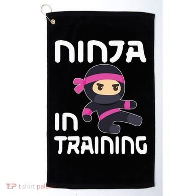 Ninja Girl In Training Golf Towel