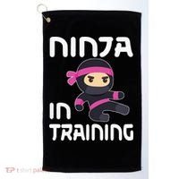 Ninja Girl In Training Golf Towel thumb 0