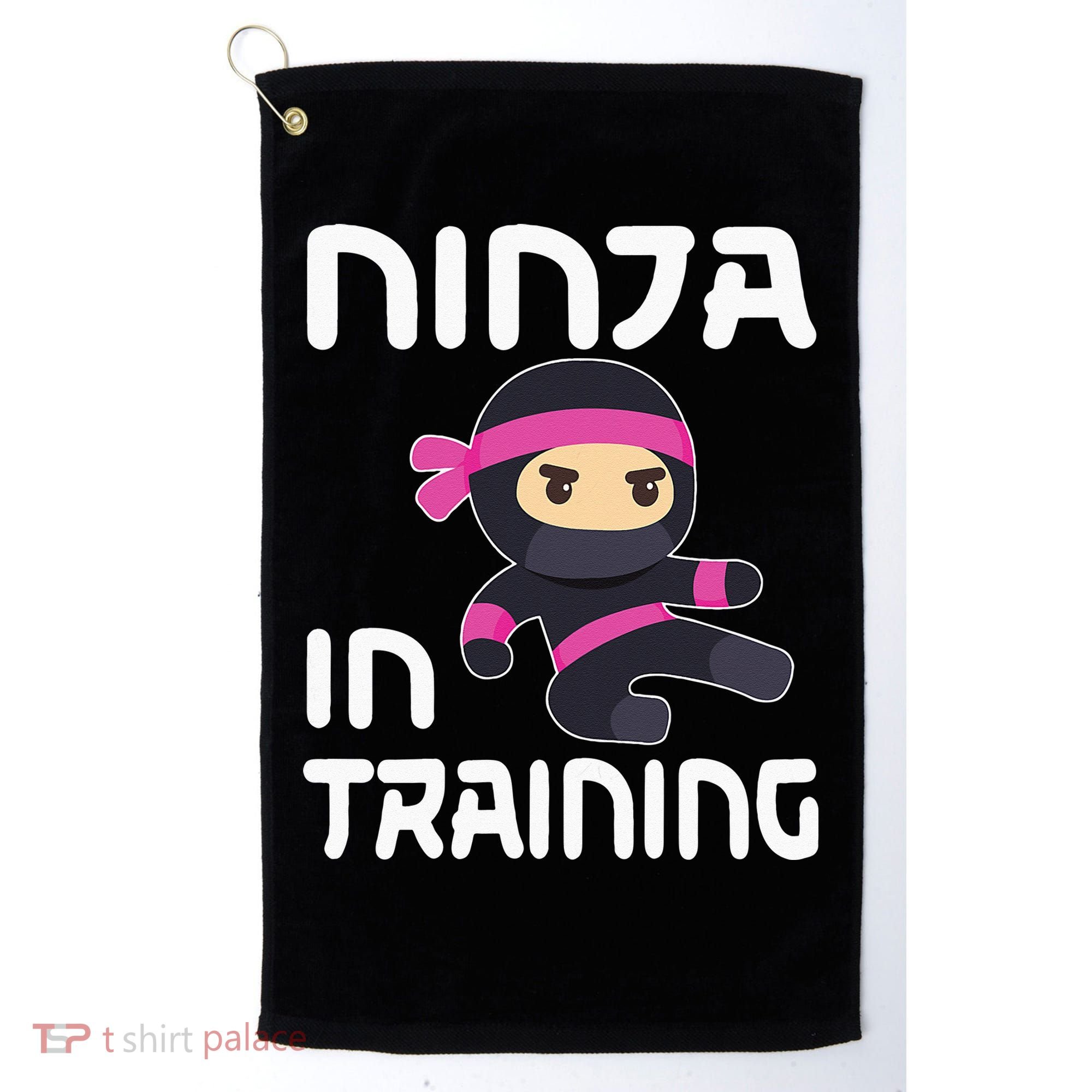 Ninja Girl In Training Golf Towel
