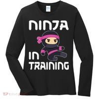 Ninja Girl In Training Women's Long Sleeve Shirt thumb 0