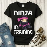 Ninja Girl In Training Women's T-Shirt thumb 3