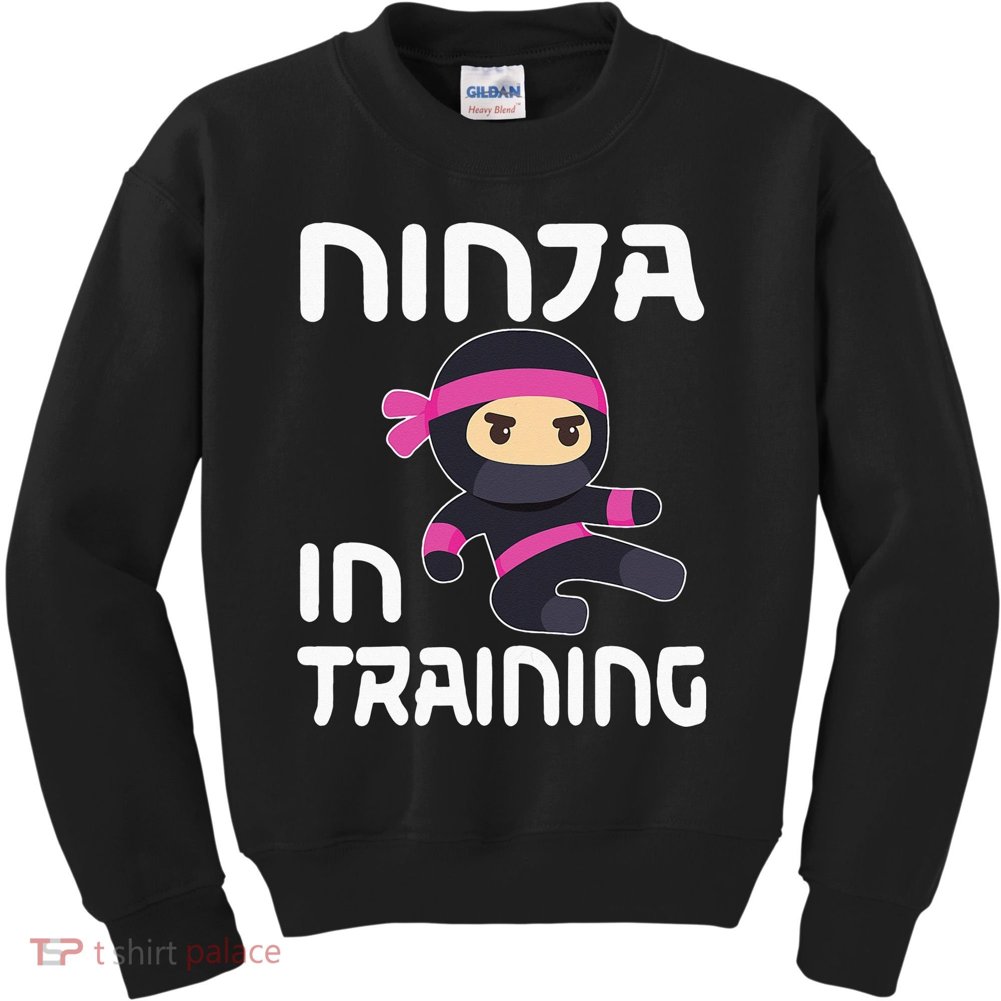 Ninja Girl In Training Kids Sweatshirt
