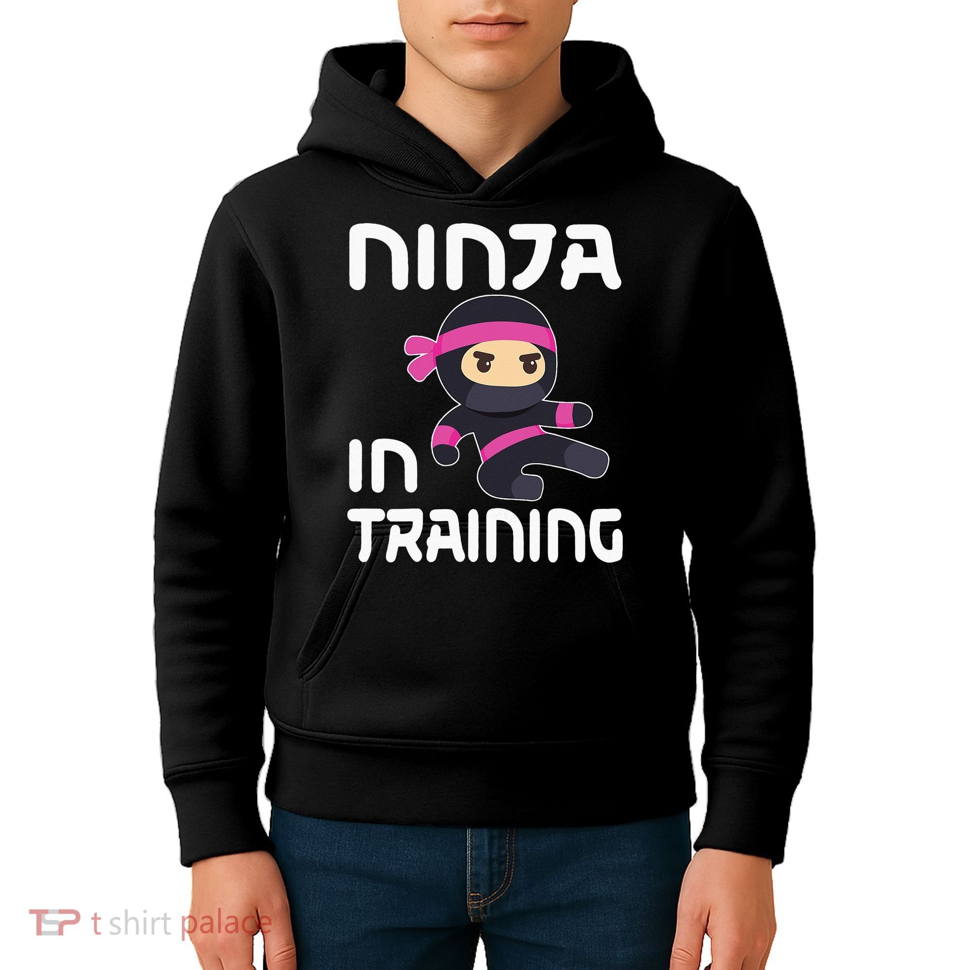 Ninja Girl In Training Kids Hoodie
