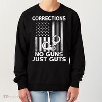 No Guns Just Guts Corrections Officer Women's Sweatshirt thumb 0