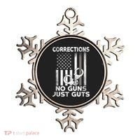 No Guns Just Guts Corrections Officer Ornament thumb 0
