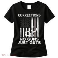 No Guns Just Guts Corrections Officer Women's T-Shirt thumb 0