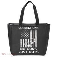 No Guns Just Guts Corrections Officer Tote Bag thumb 0