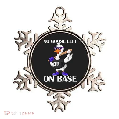 No Goose Left On Base Cool Baseball Fun Ornament