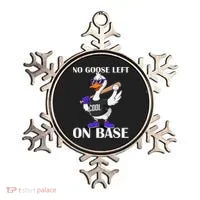 No Goose Left On Base Cool Baseball Fun Ornament thumb 0