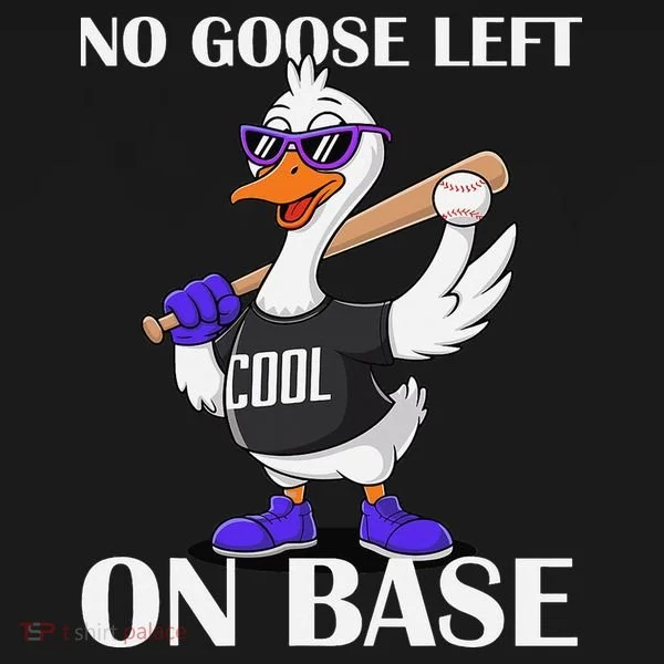 No Goose Left On Base Cool Baseball Fun Ornament